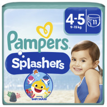 Подгузники Pampers для плавания Splashers Размер 4-5 (9-15 кг) 11 шт (8001090698384) (343045)