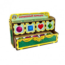Деревянная настольная игра "Фигуры" Ubumblebees (ПСД072) PSD072 сортер-комодик