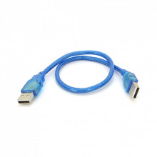 Дата кабель USB 2.0 AM/AM 0.5m blue Ritar (YT-AM/AM-0.5TBL) (323245)
