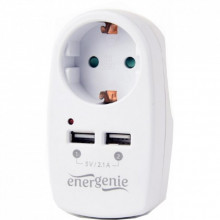Зарядное устройство EnerGenie 2 USB x 2.1A (EG-ACU2-02) (198345)