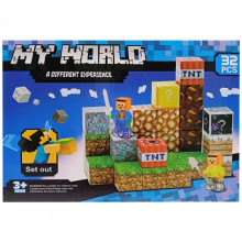 Деткий магнитный конструктор "MINECRAFT" SX32, 32 детали