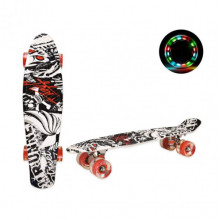 Скейт "Пенни борд"  SC20502 PU колеса со светом, 56 см