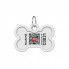 Адресник для животных WAUDOG Smart ID с QR паспортом "Инжир", кость 40х28 мм (231-4053) (310945)
