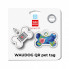 Адресник для животных WAUDOG Smart ID с QR паспортом "Инжир", кость 40х28 мм (231-4053) (310945)