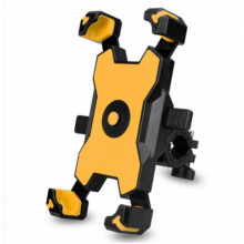 Велодержатель под телефон PLA-01 велосипедный держатель Чёрный с жёлтым (192855)