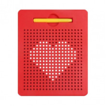Магнитный планшет "MagPad" TSQ-380B(Red) 21,5см стилус, металлические шарики