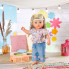 Аксессуар к кукле Zapf Одежда для куклы Baby Born - Цветочный джинс (832677) (335165)