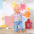 Аксессуар к кукле Zapf Одежда для куклы Baby Born - Цветочный джинс (832677) (335165)