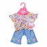 Аксессуар к кукле Zapf Одежда для куклы Baby Born - Цветочный джинс (832677) (335165)