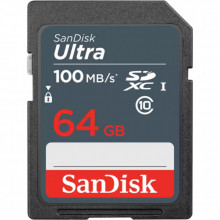 Карта памяти SanDisk 64GB SDXC class 10 UHS-1 (SDSDUNR-064G-GN3IN) (160265)