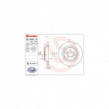 Тормозной диск Brembo 08.A540.11 (298265) Тормозной диск Brembo 08.A540.11 (298265)
