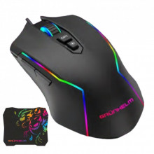 Мышка Grunhelm MS-656WD RGB USB Black + mouse pad (126952) (317465)