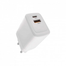 Зарядное устройство EMOS V04G45 1xUSB-A + 1xUSB-C PD20W GaN (V04G45) (322465)