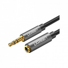 Кабель мультимедийный 3.5mm M to 3.5mm F 2.0m AV118 gray Ugreen (10594) (320565) Кабель мультимедийный 3.5mm M to 3.5mm F 2.0m AV118 gray Ugreen (10594) (320565)
