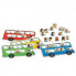 Детская настольная игра "Fun bus stop" ME-175, 4 автобуса и карточки пассажиров