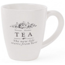 Кружка керамічна "Sweet Home TEA" 300мл (велика чайна чашка) (178965)