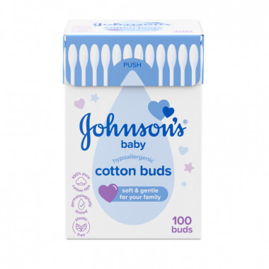 Ватные палочки Johnson’s baby 100 шт (3574661440460) (271075)