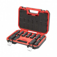Набор головок ударных удлиненных 1/2", 11 ед., 10-24 мм, Cr-Mo, STORM INTERTOOL ET-8505 (343075)
