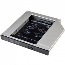 Фрейм-переходник Grand-X HDD 2.5'' to notebook 12.7 mm ODD SATA/mSATA (HDC-25N) (194175)