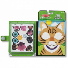 Набор для творчества Melissa&Doug Блокнот с многоразовыми наклейками Домашние животные (MD30512) (270175)