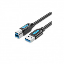 Кабель для принтера USB 3.0 AM/BM 1.5m black Vention (COOBG) (344275)