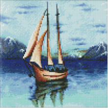 Алмазная мозаика "Романтика моря" AMO7553 30х30 см Алмазная мозаика "Романтика моря" AMO7553 30х30 см