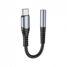 Переходник USB-C M to 3.5mm F LS33 metal gray HOCO (6931474761163) (256675)