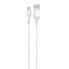 Дата кабель USB 2.0 AM to Lightning 1.0m Cu, 2.1А White Grand-X (PL01W) (260675)