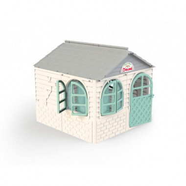 Игровой Домик со шторками Doloni Toys 02550/5 Бело-Бирюзовый