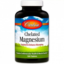 Минералы Carlson Магний Хелат, Chelated Magnesium, 180 таблеток (CL5612) (308875)