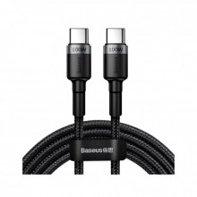 Дата кабель USB-C to USB-C 2.0m 100W 5A black-grey Baseus (CATKLF-ALG1) (323875)