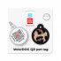 Адресник для животных WAUDOG Smart ID с QR паспортом "Леопард", круг 30 мм (230-4066) (310975)