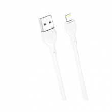 Дата кабель USB 2.0 AM to Lightning 2.0m 2.1A white XO (CB-200UL) (324975)