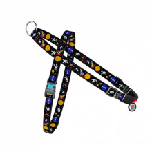 Шлей для собак WAUDOG Nylon с QR-паспортом "NASA" S (5465) (309185)