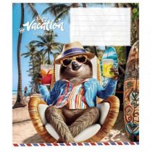 Тетрадь ученическая "Cool vacation" 012-3318K-4 в клетку, 12 листов
