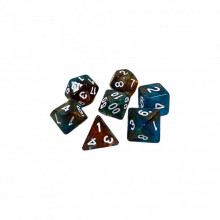 Набор кубиков для настольных игр Games 7 Days Double Glitter 7 Dice Set - Red-Blue (g7dglitdc10) (269285)