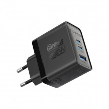 Зарядное устройство Promate powerport-45 2xUSB-C PD + USB-A QC 45W Black (powerport-45.black) (322385)