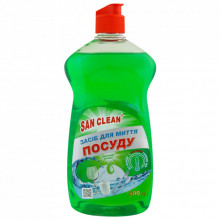 Средство для ручного мытья посуды San Clean Яблоко 500 г (4820003540152) (237485)