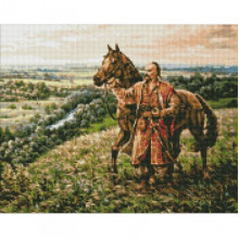 Алмазная мозаика "Казацкий дух" ©Сергей Лобач Идейка AMO7338 40х50 см