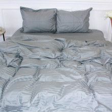 Пододеяльник MirSon Satin Stripe 30-0010 Light Gray 110х140 см (2200005251256) (329095)