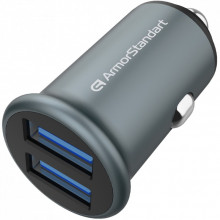 Зарядное устройство Armorstandart Car 2xUSB QC3.0 Grey (ARM65438) (321495)