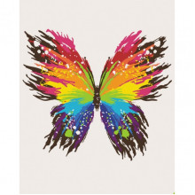Картина по номерам "Цветная бабочка" Art Craft 11647-AC 40х50 см