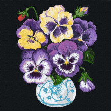 Картина по номерам "Анютины глазки" ©kovtun_olga_art KHO3218 40х40 см