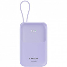 Батарея универсальная Canyon 10000mAh OnPower 101 PD/22.5W built-in cable Purple (CNS-CPB101PU) (252006)
