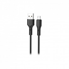 Дата кабель USB 2.0 AM to Micro 5P 1.0m black XO (NB230-AM.black) (323006)