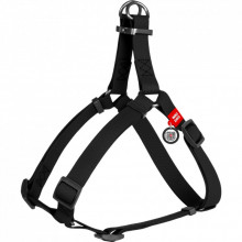 Шлей для собак WAUDOG Waterproof с QR-паспортом L Ш 25 мм Д 60-90 см черная (27671) (309106)