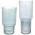 Ваза декоративна Ancient Glass "Фуджі" 32х13см, скло, світло-блакитний (184306)