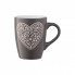 Чашка Ardesto Heart 330 мл Deep Grey (AR3467DGR) (290506)