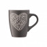 Чашка Ardesto Heart 330 мл Deep Grey (AR3467DGR) (290506)