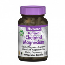 Минералы Bluebonnet Nutrition Хелатный Буферный Магний 200мг, Albion, 60 гелевых капсул (BLB-00672) (302906)
